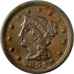 1847 Large Cent