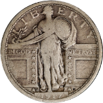 1917-D Type 1 Standing Liberty Quarter