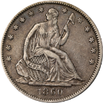 1860-O Seated Half Dollar - Choice