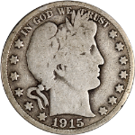 1915-S Barber Half Dollar