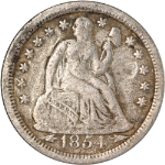 1854-O Seated Liberty Dime