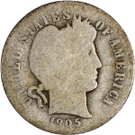 1905-O Barber Dime