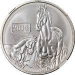 2014 Tokelau Silver $5 Year of the Horse NGC MS70 Early Releases