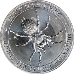 2015-P Australia Silver $1 Funnel-Web Spider PCGS MS70