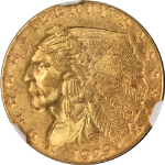 1929 Indian Gold $2.50 NGC MS62 Great Eye Appeal Strong Strike