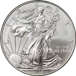 2008 Silver American Eagle $1 PCGS MS70 First Strike Label - STOCK