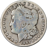 1893-S Morgan Silver Dollar PCGS G Details Key Date Decent Eye Appeal
