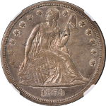 1859-S Seated Liberty Dollar NGC MS61 Key Date Nice Strike