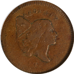 1795 Half Cent No Pole Thin VF Details C-5a R.3 Nice Eye Appeal