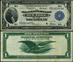 FR. 7112 $1 1914 Federal Reserve Bank Note New York VF Pinhole