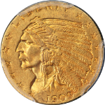 1909 Indian Gold $2.50 PCGS MS63 Nice Eye Appeal Nice Strike