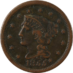 1855 Large Cent - Knob on Ear
