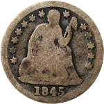 1845-P Seated Liberty Dime