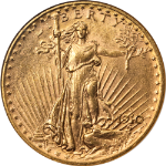 1910-D Saint-Gaudens Gold $20 NGC MS62 Nice Eye Appeal Nice Strike