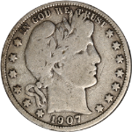 1907-O Barber Half Dollar