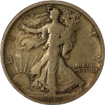 1917-S Reverse Walking Liberty Half