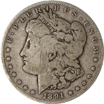 1891-S Morgan Silver Dollar - Counterstamped &#39;Pebbles&#39;