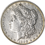 1898-S Morgan Silver Dollar- Divot