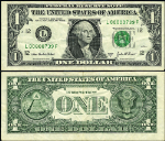FR. 1930 L $1 2003-A Federal Reserve Note L00000739F L-F Block VF+ - 3 Digits