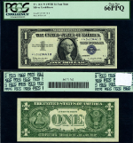 FR. 1621* $1 1957-B Silver Certificate *-B Block Gem PCGS CU66 PPQ