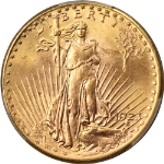 1923-D Saint-Gaudens Gold $20 PCGS MS66 Superb Eye Appeal Strong Strike