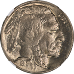 1913-D Type 2 Buffalo Nickel NGC MS65 Superb Eye Appeal Strong Strike