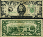 FR. 2057 H* $20 1934-C Federal Reserve St. Louis H-* Block Fine+ Star - Pencil