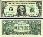 FR. 3001 $1 2013 Federal Reserve Note B11811774* B-* Block VF+ Star