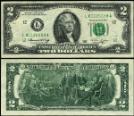 FR. 1935 L $2 1976 Federal Reserve Note L01126688A L-A Block VF+