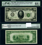 FR. 2052 D $20 1928-B Federal Reserve Note Cleveland D-A Block DGS Choice PMG CU64 EPQ