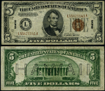 FR. 2302 $5 1934-A Hawaii Note VF