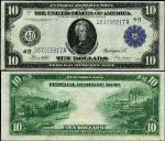 FR. 919 A $10 1914 Federal Reserve Note Cleveland AU