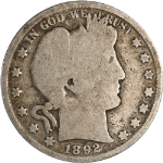 1892-P Barber Half Dollar