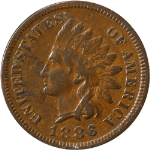 1886 Type 1 Indian Cent