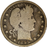 1895-P Barber Quarter