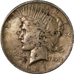 1921-P Peace Dollar - Scratches