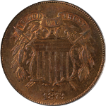 1873 Two (2) Cent Piece Proof Open 3 PCGS PR64 RB Key Date Great Eye Appeal
