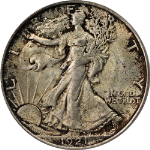 1921-P Walking Liberty Half CAC Sticker PCGS MS64 Superb Eye Appeal