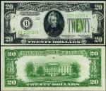 FR. 2054 $20 1934 Federal Reserve Note New York B-A Block LGS Nice CU