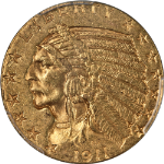 1911-S Indian Gold $5 PCGS MS61 Nice Luster Nice Strike