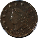 1828 Large Cent Small Wide Date PCGS F12 N.10 R.1 Nice Eye Appeal Nice Strike