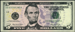 FR. 1993 C $5 2006 Federal Reserve Note Philadelphia IC-A Block Gem CU