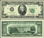 FR. 2075 D* $20 1985 Federal Reserve Note Cleveland D-* Block Choice CU Star