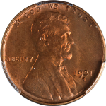 1931-S Lincoln Cent PCGS MS65 RB Key Date Nice Eye Appeal Strong Strike