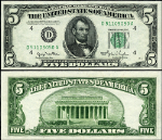 FR. 1961 D $5 1950 Federal Reserve Note Cleveland D-A Block Narrow Choice CU+