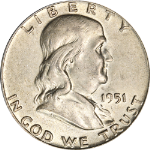1951-P Franklin Half Dollar