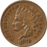 1878 Indian Cent Choice XF Superb Eye Appeal Strong Strike