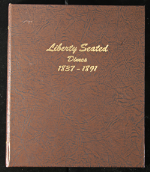 Used Dansco Liberty Seated Dimes Album - #6122, No Coins