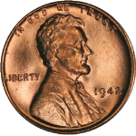 1942-P Lincoln Cent Choice BU - STOCK