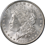 1887-P Morgan Silver Dollar PCGS MS64+ Blast White Great Eye Appeal